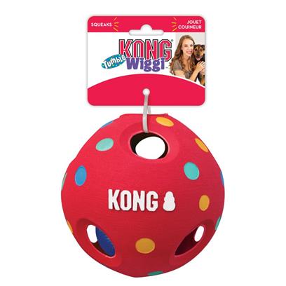 KONG Wiggi Tumble Dog Toy (Colors Vary)