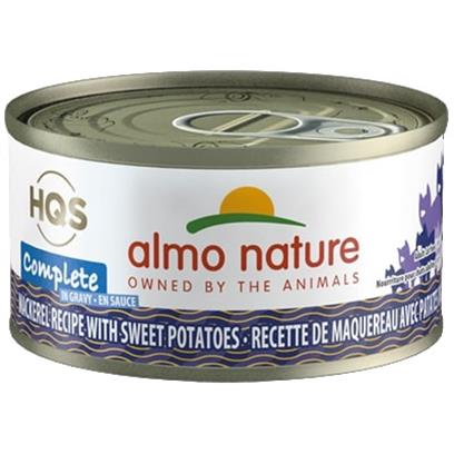 Almo Nature HQS Complete Cat Grain Free Mackerel with Sweet Potatoes Canned Cat Food