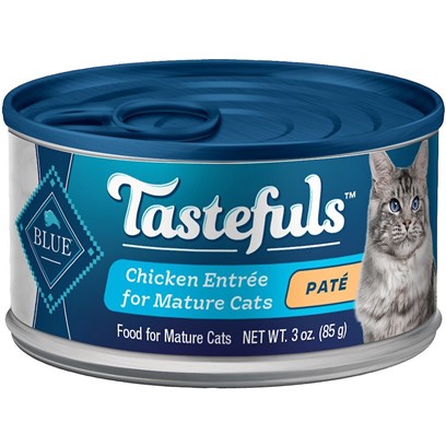 Blue Buffalo Tastefuls Natural Mature Pate Chicken Entree Wet Cat Food
