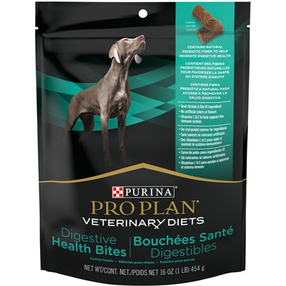 Photos - Dog Food Pro Plan Purina  Veterinary Diets Digestive Health Bites Dog Treats 16oz Po 