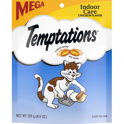 Temptations Indoor Care Crunchy & Soft Chicken Flavor Cat Treats