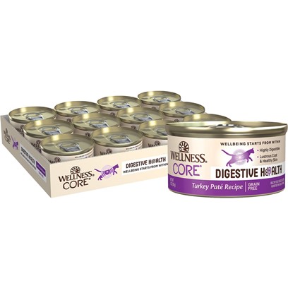 Wellness Core Digestive Health Turkey Pate Recipe Canned Cat Food