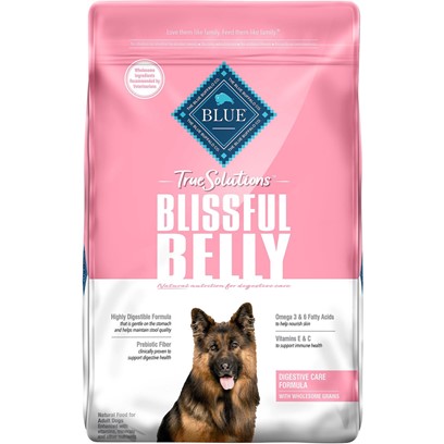 Buy Blue Buffalo True Solutions Blissful Belly Natural Digestive Care Chicken Recipe Adult Dry Dog Food Online PetCareRx