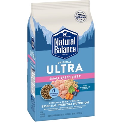 Natural Balance Original Ultra Chicken & Barley Formula Small Breed Bites Dry Dog Food