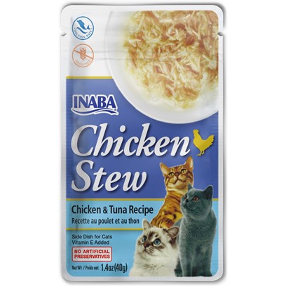Inaba Cat Chicken Stew Chicken & Tuna Recipe Cat Food Topper