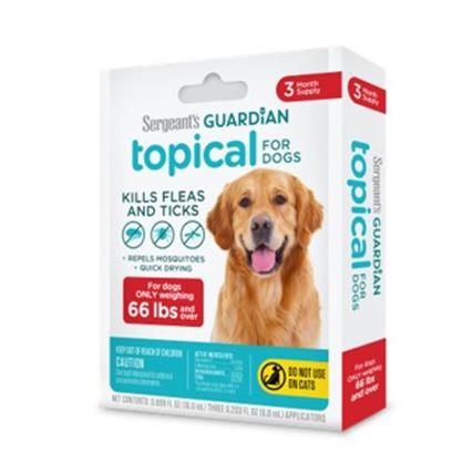 Sergeant's Guardian Flea & Tick Topical for Dogs 3 Count