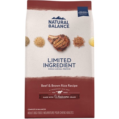 Photos - Dog Food Natural Balance L.I.D. Limited Ingredient Diets Beef & Brown Rice Formula 