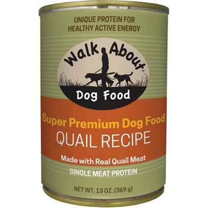 Walk About Grain Free Quail Recipe Canned Dog Food