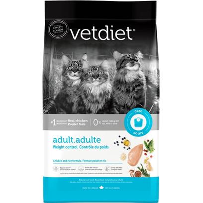 Vetdiet Adult Weight Control Dry Cat Food Chicken & Rice Formula