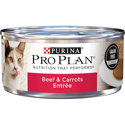 Purina Pro Plan Grain-Free Pate Beef & Carrots Entree Wet Cat Food