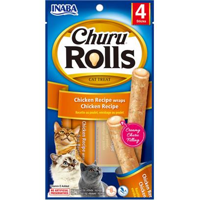 Inaba Cat Churu Rolls Chicken Recipe Wraps Chicken Recipe Cat Treats
