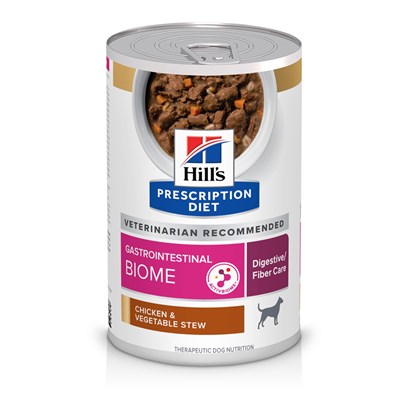 Hill's Prescription Diet Gastrointestinal Biome Digestive/Fiber Care Chicken & Vegetable Stew Canned Dog Food