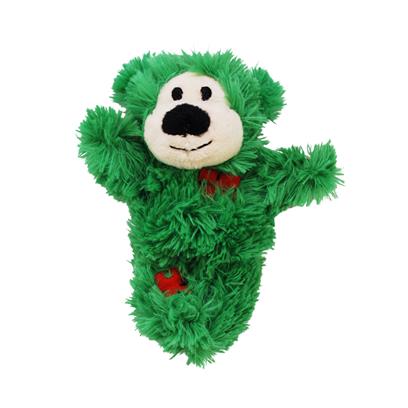 KONG Holiday Softies Patchwork Bear Assorted Cat Toys