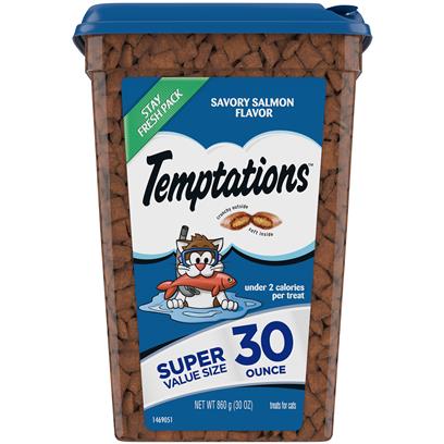 Temptations Classic Crunchy and Soft Cat Treats Savory Salmon Flavor
