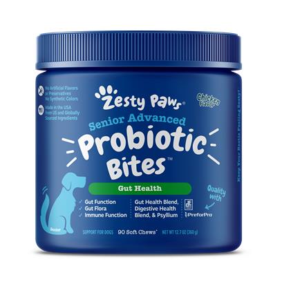 Zesty Paws Advanced Probiotics for Dogs