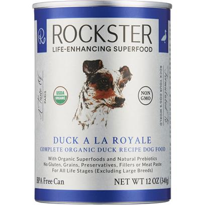 Rockster Duck A La Royale Complete Organic Duck Recipe Canned Dog Food