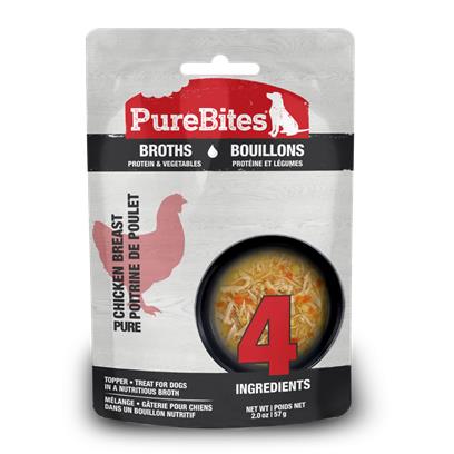 PureBites Broths Dog Treat Topper Chicken & Vegetables