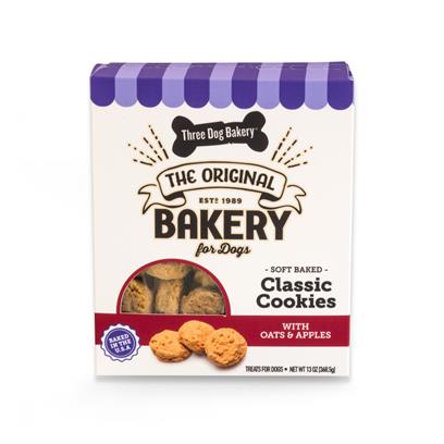 Three Dog Bakery Soft-Baked Classic Cookies with Oats & Apples