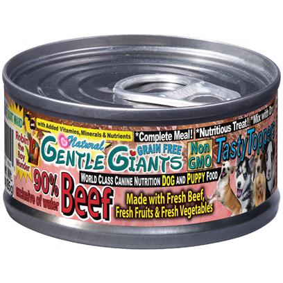 Gentle Giants Natural Non-GMO Beef Dog & Puppy Can Food