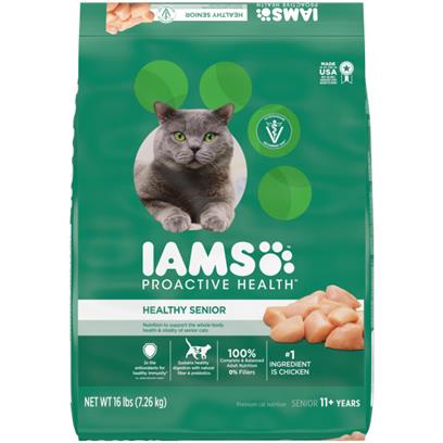 IAMS Proactive Health Healthy Senior Dry Cat Food with Chicken