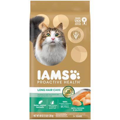 Buy IAMS Proactive Health Long Hair Care Adult Dry Cat Food with