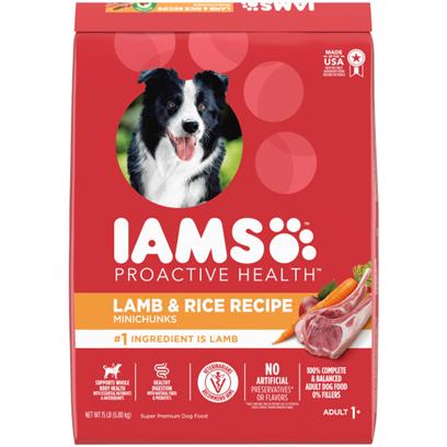 IAMS Proactive Health Minichunks Adult Dry Dog Food Lamb & Rice Recipe