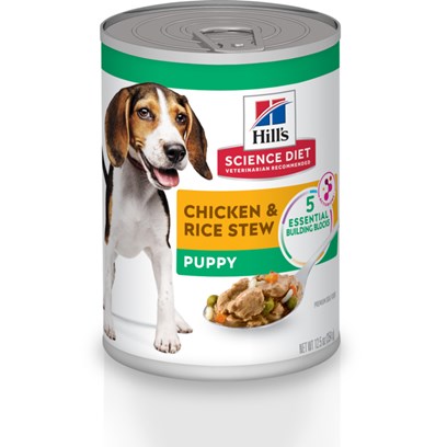 Hill's Science Diet Puppy Chicken & Rice Stew Recipe Canned Dog Food
