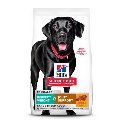 Hill's Science Diet Adult Perfect Weight & Joint Support Large Breed Chicken Recipe Dry Dog Food