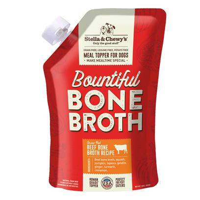Stella & Chewy's Bountiful Bone Broth Grass-Fed Beef Recipe Meal Topper for Dogs
