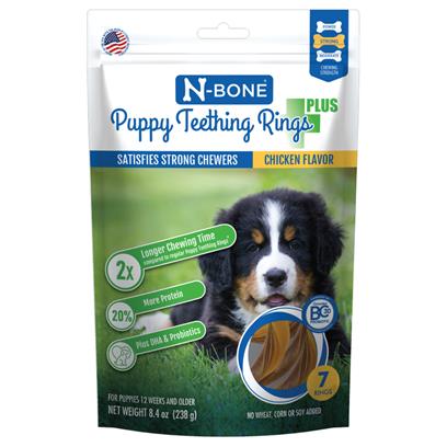 N-Bone Puppy Teething Rings Plus Chicken Flavor 7 Rings
