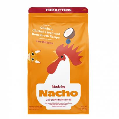 Made By Nacho Cage-Free Chicken, Chicken Liver, And Bone Broth Recipe For Kittens