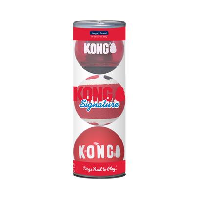 KONG Signature Balls 3 pack Assorted