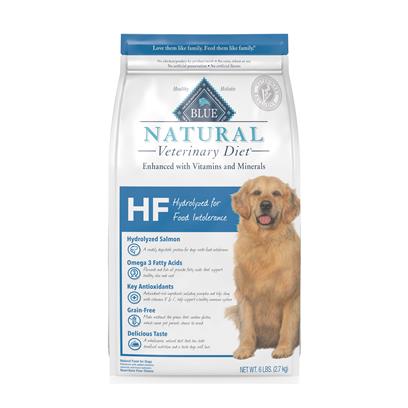 Blue Natural Veterinarian Diet HF Hydrolyzed for Food Intolerance Dry Dog Food 22lb Bag
