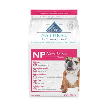 Blue Buffalo Natural Veterinary Diet NP Novel Protein Alligator Dry Dog Food 6 lbs