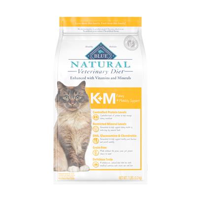 Blue Natural Veterinarian Diet K M Kidney Mobility Support Dry