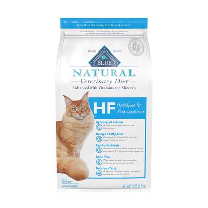 Blue Natural Veterinarian Diet HF Hydrolyzed for Food Intolerance Dry Cat Food