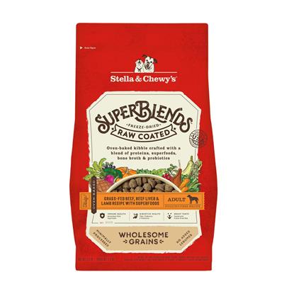 Buy Stella & Chewy's SuperBlends Raw Coated Wholesome Grains Grass Fed ...