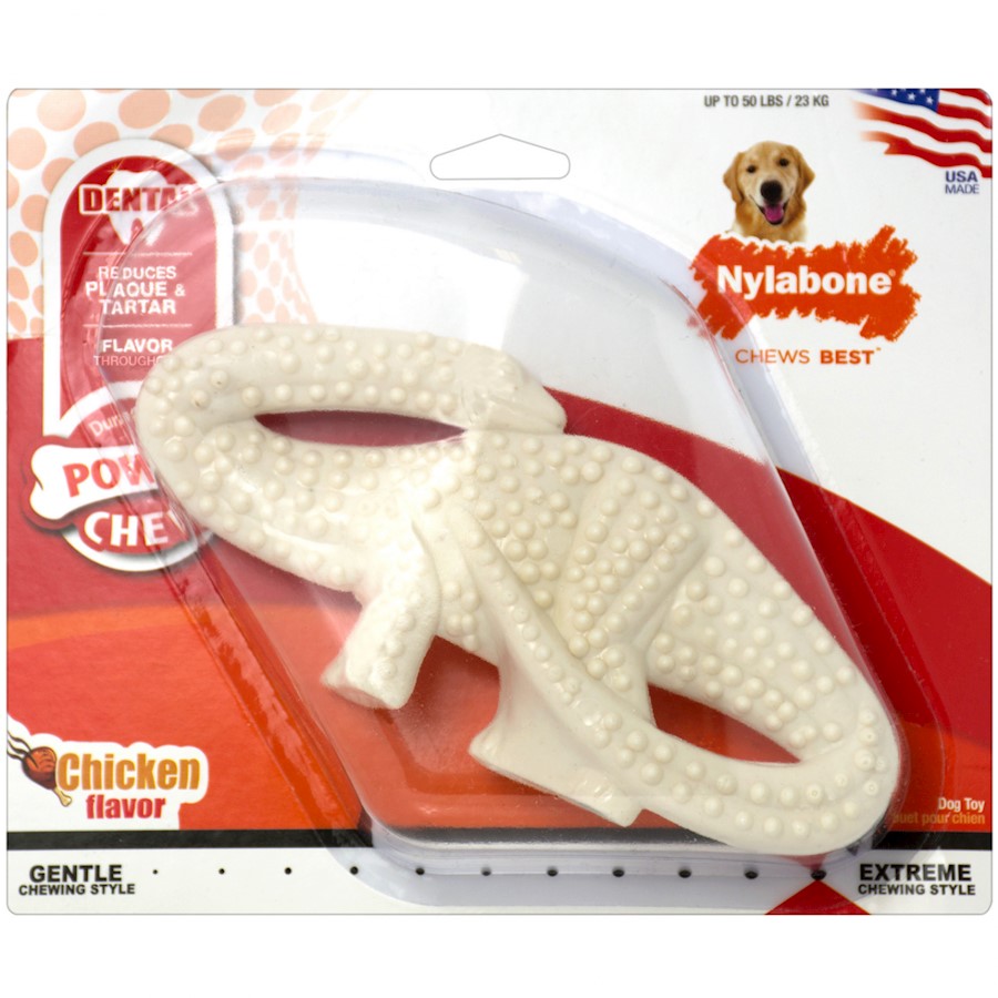 Free Sh 3 Pack Nylabone Durable Dental Dinosaur Chew Toy Dinosaur Varies New 