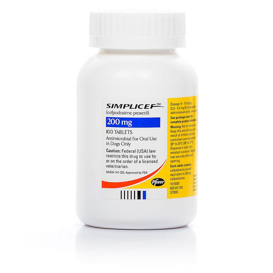 Simplicef Antibiotic For Dogs 100 Mg 200 Mg Petcarerx