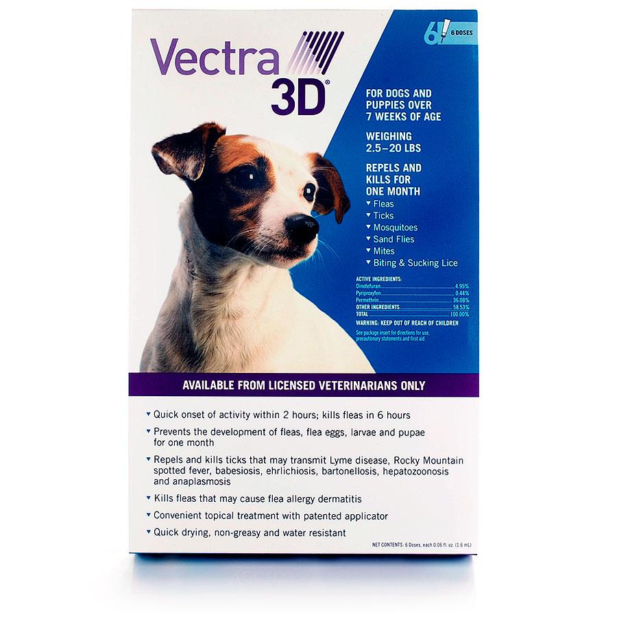 Vectra 3d Stops Fleas Ticks In Dogs Petcarerx