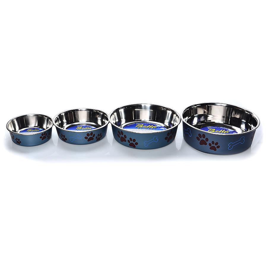 Loving Pets Bella Bowl - Stainless Steel Dog Bowl Blueberry Loving Pets Bella Bowl - Stainless Steel Dog Bowl Blueberry