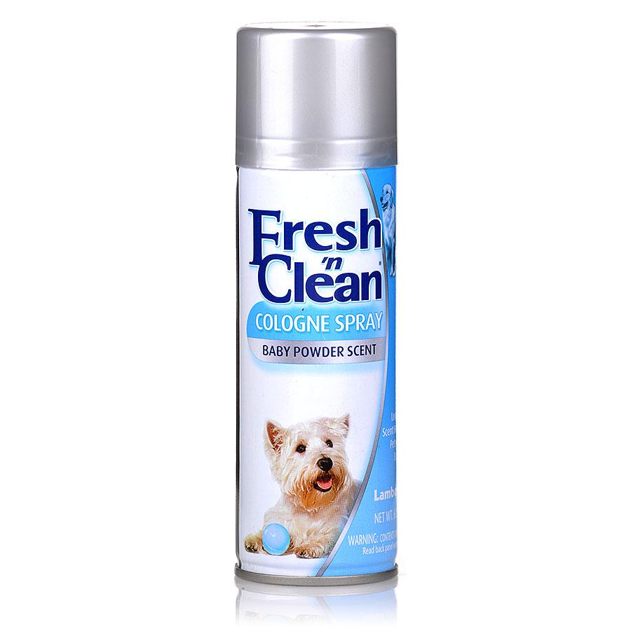 baby powder scented dog spray