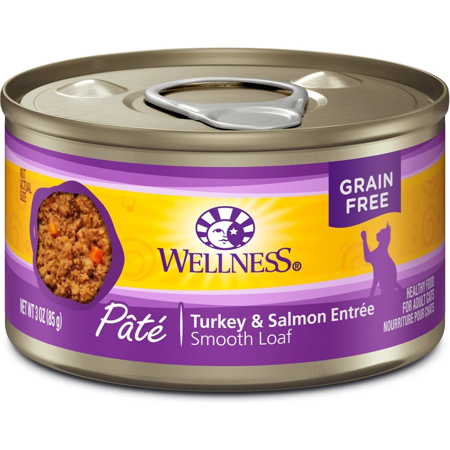 Buy Wellness Canned Cat Food Turkey Salmon Recipe Online PetCareRx