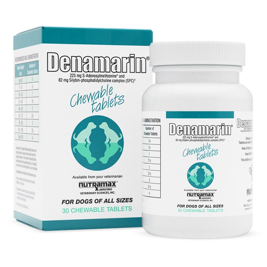 Nutramax Denamarin Liver Health Supplement Chewable Tablets for Dogs