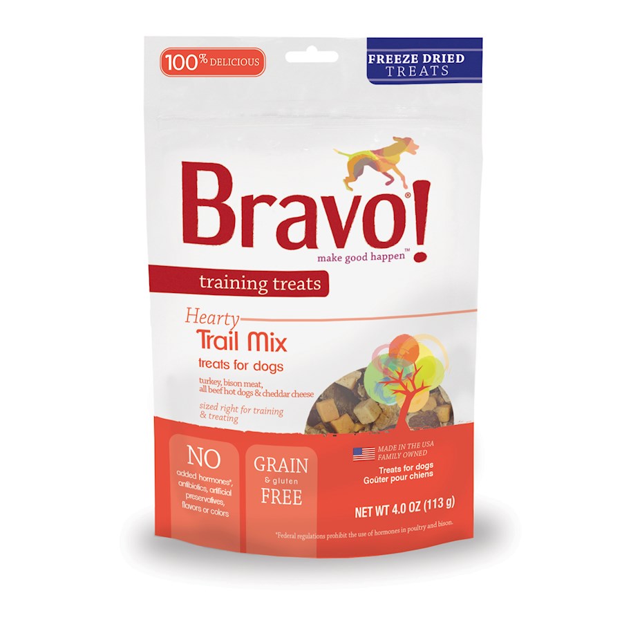 Bravo! Grain Free Trail Mix Freeze-Dried Training Size Dog Treats Bravo! Grain Free Trail Mix Freeze-Dried Training Size Dog Treats