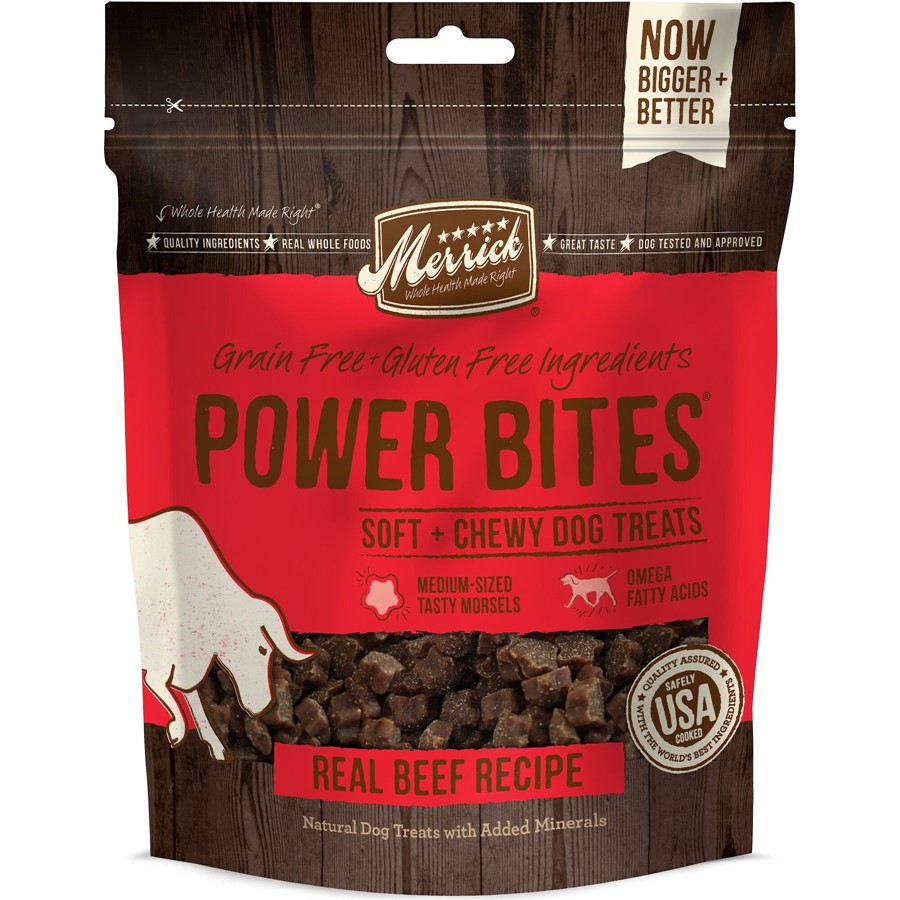Merrick Power Bites Real Texas Beef Recipe Dog Treats Merrick Power Bites Real Texas Beef Recipe Dog Treats