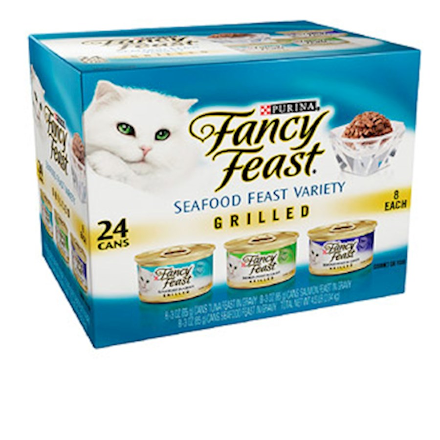 Buy Fancy Feast Grilled Seafood Feast Variety Pack Canned Cat Food