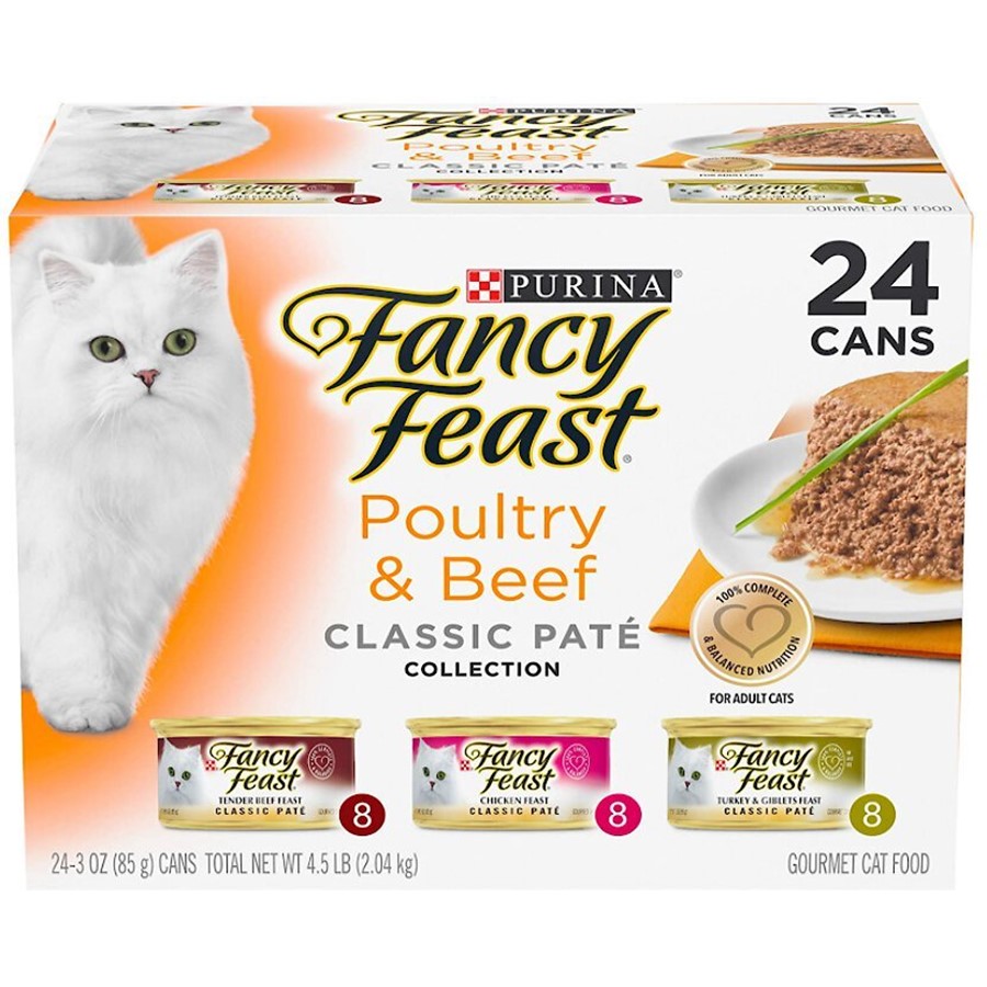 Buy Fancy Feast Classic Poultry and Beef Feast Variety Pack Canned