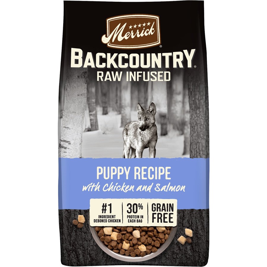 Buy Merrick Backcountry Raw Infused Grain Free Puppy Recipe Dry Dog Food Online PetCareRx