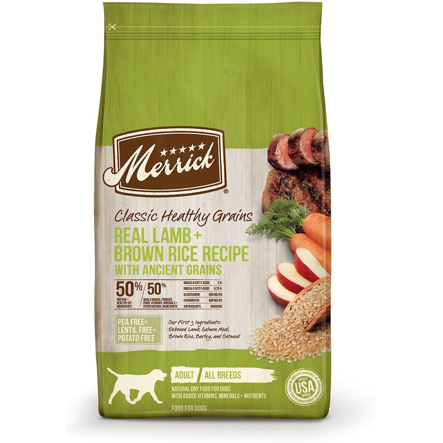 Buy Merrick Classic Real Lamb and Green Peas with Ancient Grains